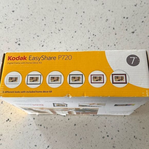 Kodak EasyShare P720 Digital Frame 7” with Home Decor Kit NOB - Picture 7 of 8